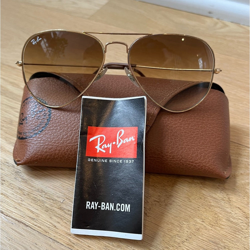 RayBan Aviator Brown Gradient RB3025